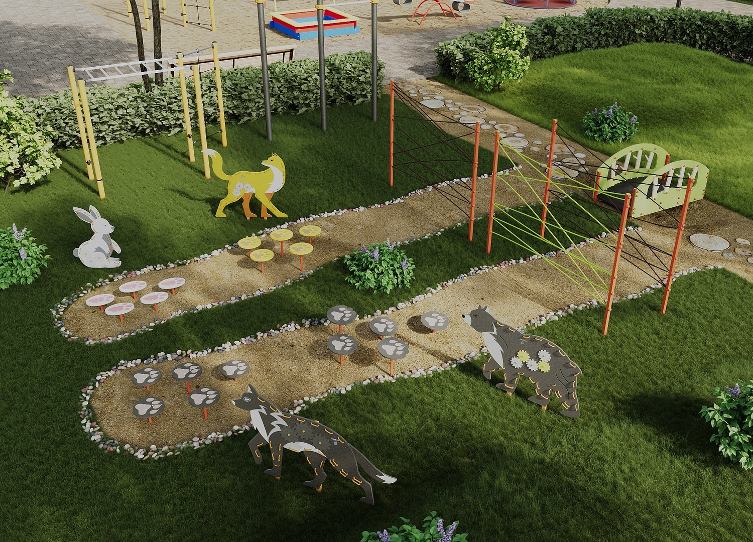 Площадка "Привал на полянке". Комплект 1